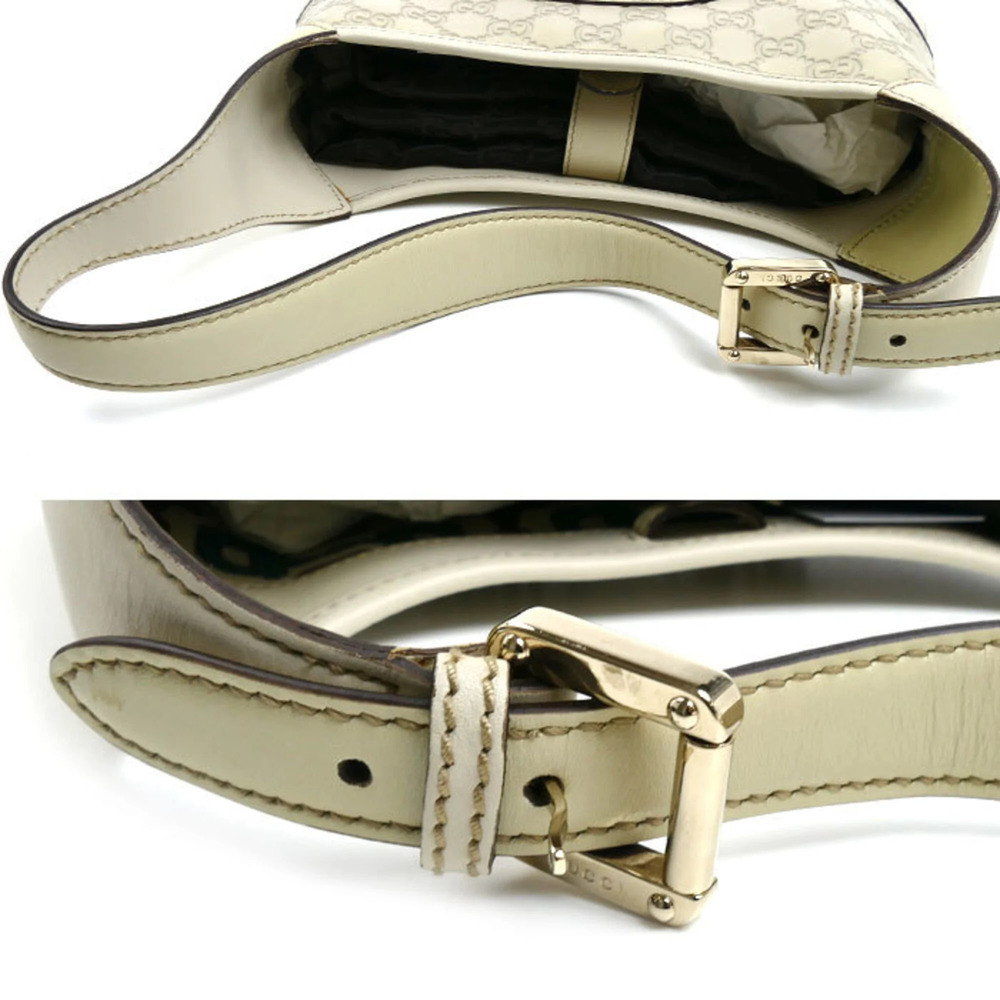 GUCCI Guccissima One-Shoulder Bag, White, 145778, Women's - Picture 4 of 9